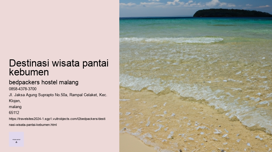 destinasi wisata pantai kebumen