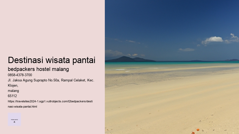 destinasi wisata pantai